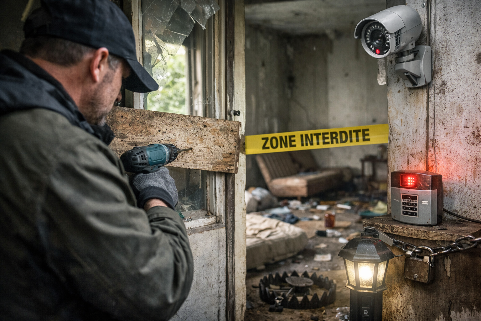 Sécurisation d’un logement laissé à l’abandon à cause du syndrome de Korsakoff avec fermeture renforcée et contrôle des accès