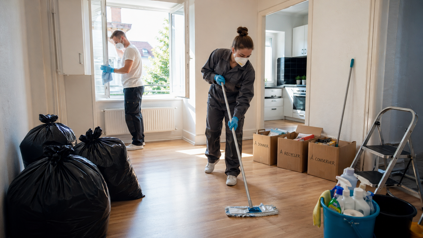 Nettoyage et désinfection d’un logement après un syndrome de Diogène pour retrouver un intérieur sain et salubre